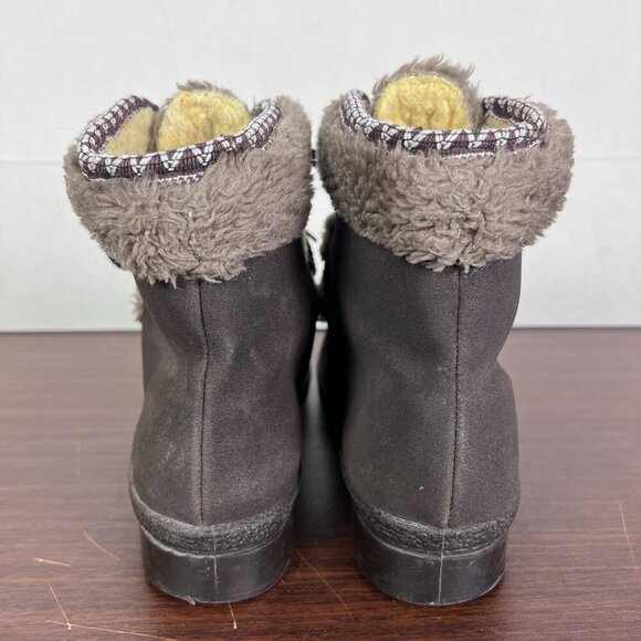 Snowland Boots Womens‎ Size 9 Sherpa Fur All Over & Inside Vintage Ski Fashion - Picture 4 of 11